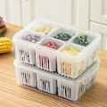 Pikkukuva 4 / 8: Scallion Storage Box Kotitalouksien Scallion Ginger Valkosipulin säilytysaine Transparent