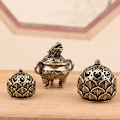 Miniatyrbillede 2 af 8: Lotus Røgelsebrænder Buddhisme Vandhane Røgelsespindeholder Mini B