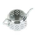Miniatyrbilde 2 av 8: e Rustfritt stål tekanne Te-infuser Krydderdrikkesil Herba