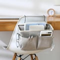Miniatyrbillede 6 af 8: Caddy Hanging Organizer Sengeopbevaringspose til køje og sovesal R Gray