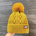 Pikkukuva 1 / 8: Cap Uusi fleecevuorattu lämmin villahattu n tyylinen pipohattu Fa Yellow