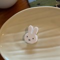 Miniatyrbild 1 av 8: Sommarplast Vit kaninhårklämmor för flickbarn e A2