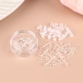 Miniatyrbilde 1 av 7: 60 stk/200 stk Fargerike anti-allergi plast øredobber Anti-bl Ball 60pcs