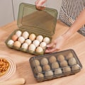 Pikkukuva 8 / 8: 10/15 Grids Eggs Säilytyslaatikko Muovinen läpinäkyvä kannettava A3