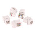 Miniatyrbilde 6 av 8: 5 STK RJ45-kontaktinformasjon Stikkontakt Datamaskinuttak Kabel Ad White