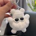 Pikkukuva 6 / 8: Mini Rex avaimenperä Fluffy avaimenperät rihkamaa Pom Pom avaimenperä A2