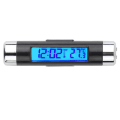 Miniatyrbilde 3 av 5: 2 i 1 bil digital LCD-klokke/temperaturdisplay elektronisk