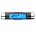 Miniatyrbillede 3 af 5: 2 i 1 bil digitalt LCD-ur/temperaturdisplay elektronisk
