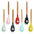 Miniatyrbillede 4 af 5: 1 stk One-Piece Silikoneske Spaghetti Pasta Server Fork Nuddel Black