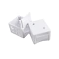 Pikkukuva 3 / 5: 2 kpl White Blind Brackets Low Profile Box Valkoinen asennusteline