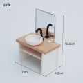 Miniatyrbilde 1 av 8: 1/12 Dukkehus Servant Kar Toalett Modell Dukkehus Mini Bathro A2