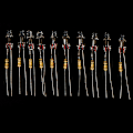 Miniatyrbillede 1 af 5: 10 stk neonpærer 4*10 mm 5*13 mm hovedstrømindikator med Red F5
