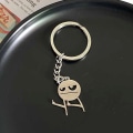 Pikkukuva 1 / 8: Sarjakuva Stickman avaimenperä riipus pari avaimenperä reppu Cha C
