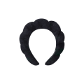 Miniatyrbild 1 av 8: Flanell Pannband Puffigt hår Hoop Makeup Bubble Terry Cloth Spa Black