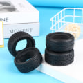 Miniatyrbillede 3 af 8: 1/10 65 mm RC gummidæk racerbildæk (+svamp) hjulfælg Fi A