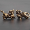 Pikkukuva 3 / 8: Retro Brass Ancient Beast Flying Pixiu Kodinsisustus Koristeet Fi A
