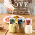 Miniatyrbilde 2 av 8: Push-Type måling Saltkontrollflaske Kvantitativ saltrist Beige