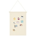 Miniatyrbillede 5 af 5: Badge Opbevaring Display Klud Hængende Flag Broche Board Badge Org Beige