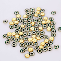 Miniatyrbillede 8 af 8: 25 Stk14mm Blomsterformet Sparkling Button Flatback Sydug lake blue