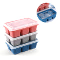 Pikkukuva 5 / 5: 6-riviset Ice Ball molds silikonista BPA-vapaa irrotettavalla Blue