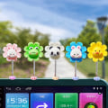 Pikkukuva 2 / 8: e Shaking Bobble Head Flower Auton sisustuksen koristeena F A1