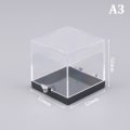 Miniatyrbilde 1 av 8: 1 stk. Oppbevaringsbokslokk Gemstone Display Mynt Clear Container Spes A3