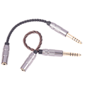 Miniatyrbillede 7 af 8: 4,4 mm afbalanceret han til 3,5 mm stereo hun-adapterkabel 4,4 mm B