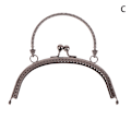 Pikkukuva 1 / 8: 1 kpl 16,5 cm Arc Vintage kohokuvioitu metallirunkoinen kaarilukko Fo C