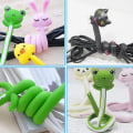 Miniatyrbilde 1 av 8: e Animal Øretelefon Hodetelefon Wrap Ledning Tråd Kabel Holder Winder