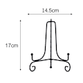 Miniatyrbillede 1 af 5: Jern Display Stand Sort Jern Staffeli Plade Display Foto Holder 7inch