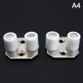 Miniatyrbillede 1 af 8: 2 Stk Gulvmonteret skydedør i træ. Styrerulleholder Top A4