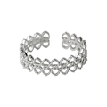 Miniatyrbillede 5 af 8: Lace Ring kvindeligt design Sense smykker hul hjerteformet ring