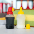 Miniatyrbild 4 av 6: 2/4 st Mini-krydda såsflaska Bärbar Tomatketchup Bott 4PCS