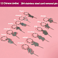 Pikkukuva 2 / 8: Zodiac Animal Shape ruostumaton teräs matkapuhelintarvikkeet A3