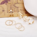 Pikkukuva 6 / 8: 8 kpl Bohemian Creative Retro Simple Cross Twist set jalokivi 01