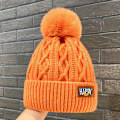 Pikkukuva 1 / 8: Cap Uusi fleecevuorattu lämmin villahattu n tyylinen pipohattu Fa Orange