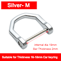 Miniatyrbilde 1 av 5: D Form Minilåsspenner Nøkkelring Bilspenne Utendørs EDC-verktøy H Silver M