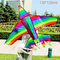 Pikkukuva 1 / 7: Sarjakuva Lasten leija Sininen Punainen Fighter Rainbow Plane Suuri leija A1