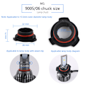 Miniatyrbilde 1 av 5: Bil LED-hovedlys Pære Sokkel Adapter Sokkelholder H1 H4 H7 H11 A5