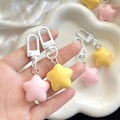 Miniatyrbillede 2 af 8: e Stars Nøglering Vedhæng Nøglering Rygsæk Charm Femtakket St Yellow