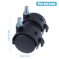 Pikkukuva 1 / 8: 1 pari 1,5 tuuman universal pyörivä pyörätuoli D 1Pair