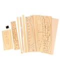 Miniatyrbilde 4 av 8: 1:87 Seil DIY Skip Monteringsmodell Klassisk Trebåt Deco