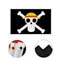 Pikkukuva 3 / 8: 90*150cm Polyesteri merirosvo Monkey D. Luffy Skull Flag One Piece 150cm