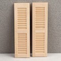 Pikkukuva 5 / 5: 1: 12 Dollhouse Mini ovi- ja ikkunatarvikkeet plain blank sh