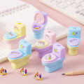Miniatyrbillede 3 af 6: Toilet Shape blyantspidser med viskelæder Tegnefilm e Animal Penc