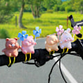 Miniatyrbilde 2 av 8: Wind Broken Bicycle e Little Pink Pig Propell Vindbrytende A3