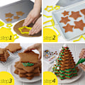 Pikkukuva 1 / 8: 6 kpl/ set Christmas Tree Cookie ter Stars Shape Cake Biscuit ter