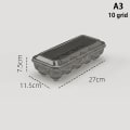 Miniatyrbild 1 av 8: 10/15 Grids Ägg Förvaringslåda Plast Transparent Portable A3