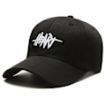 Miniatyrbillede 1 af 8: Broderi Brev Efterår Vinter Baseball Cap Mænd Kvinder Justerab Black