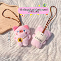 Pikkukuva 8 / 8: Squeak Doll Name Tarra Riipus Sammakko Panda Pehmo Matkalaukkulappu Panda